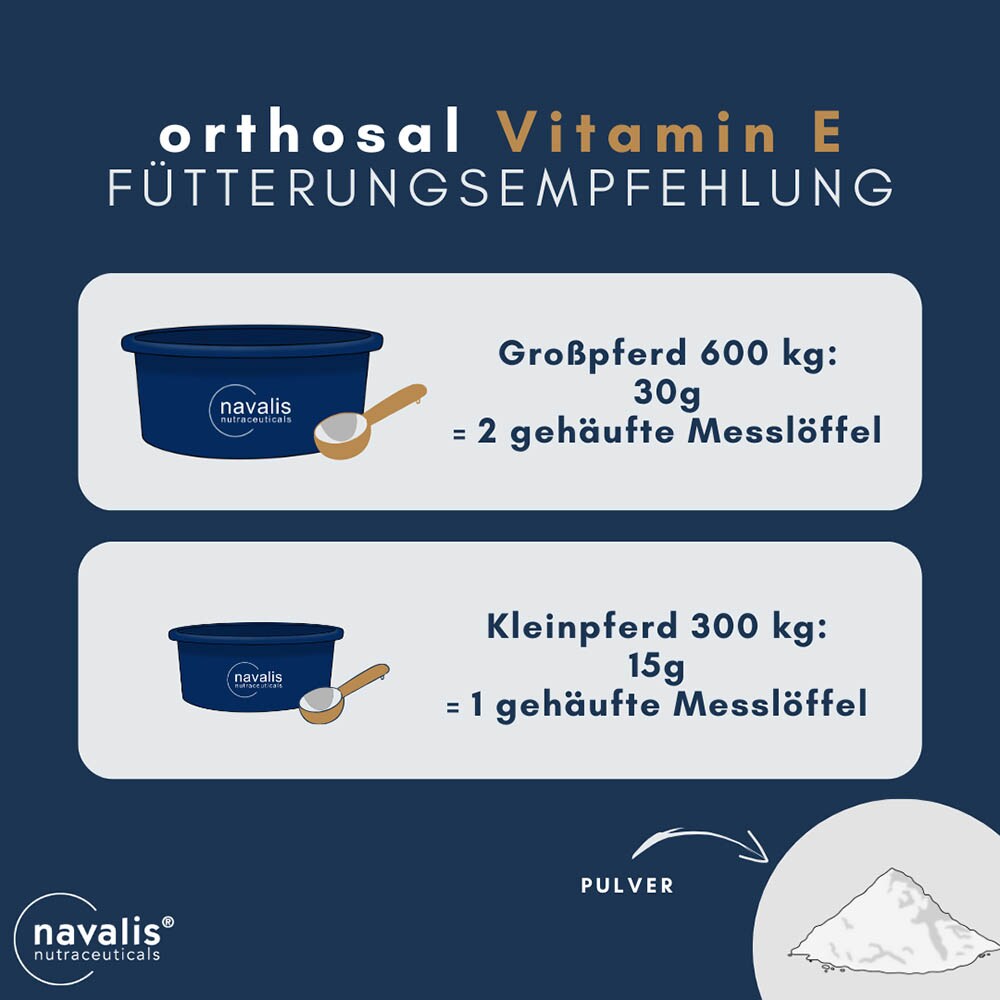 navalis orthosal Vitamin E Horse Pulver_4