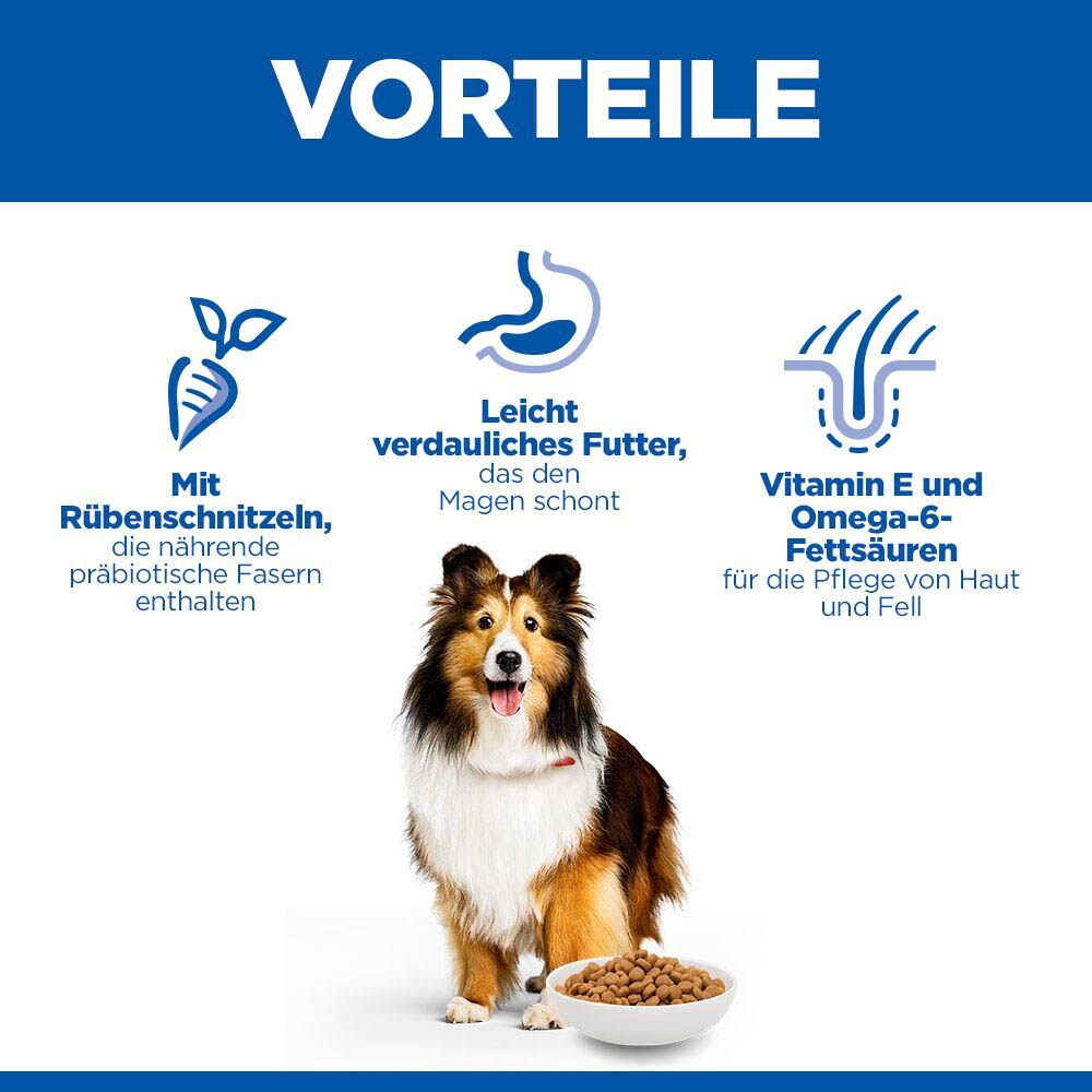 Hills Science Plan Adult Sensitive Stomach & Skin Medium mit Huhn Hund_2