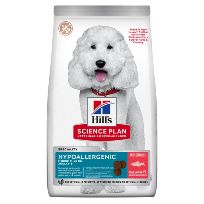 Hills Science Plan Hypoallergenic Medium Adult Trockenfutter mit Lachs_0