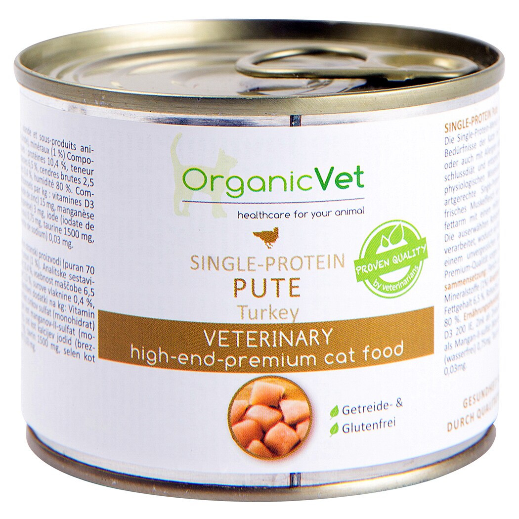 OrganicVet Single-Protein Pute Nassfutter für Katze_0
