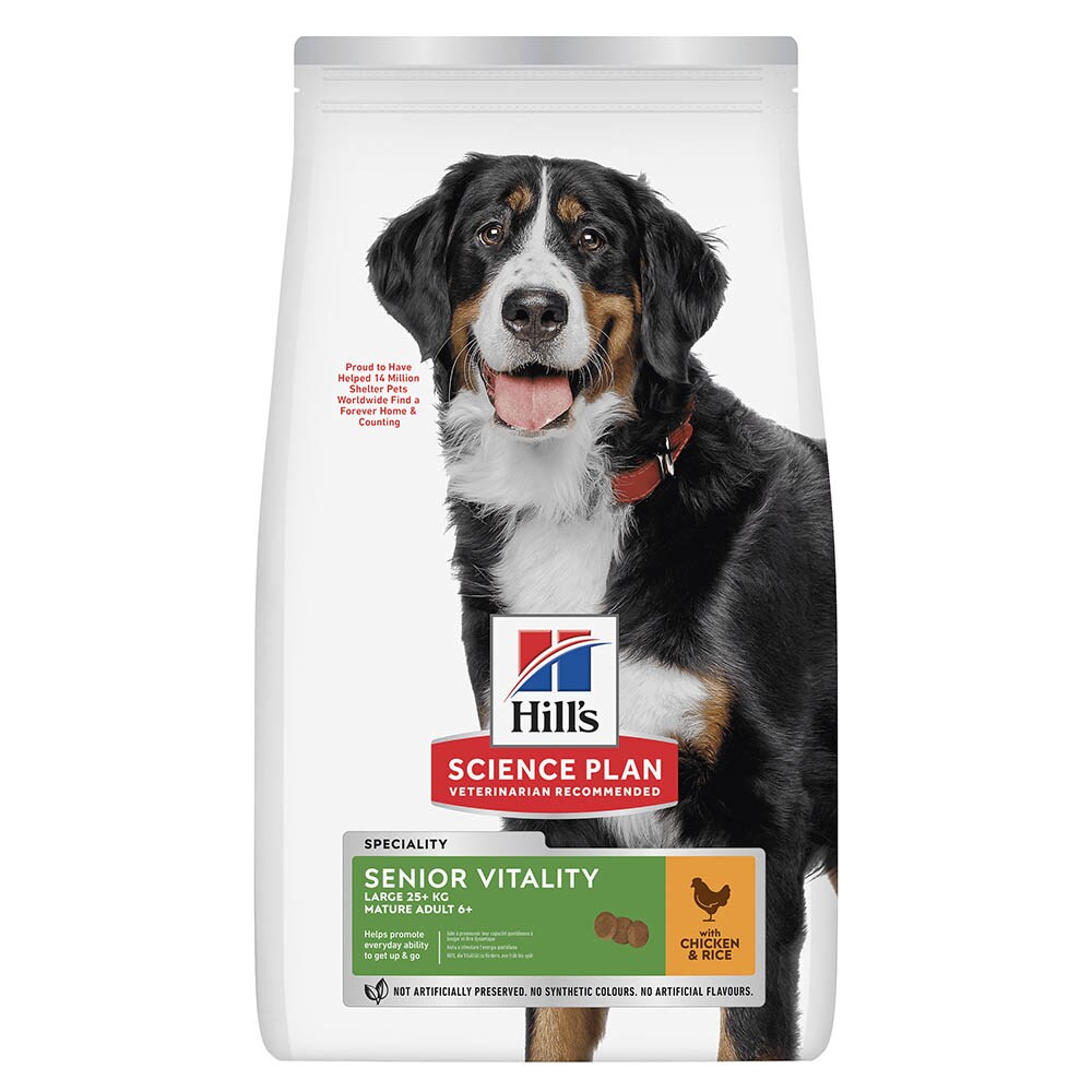 Hills Science Plan Mature Adult 6+ Large Breed Senior Vitality Hund_0