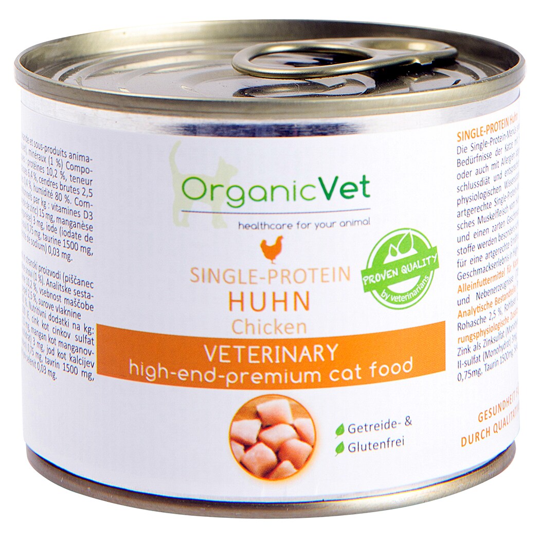 OrganicVet Single-Protein Huhn Nassfutter für Katzen_0