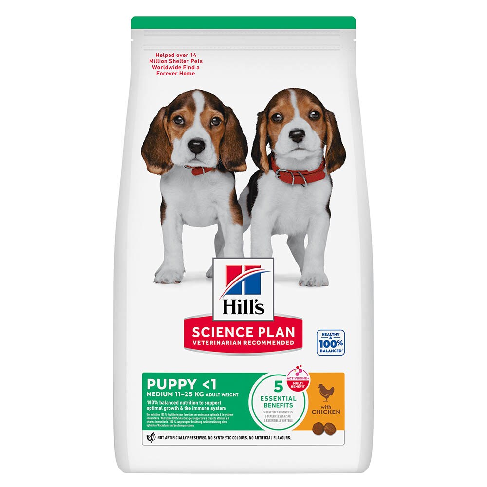 Hills Science Plan Puppy Medium mit Huhn Trockenfutter_0