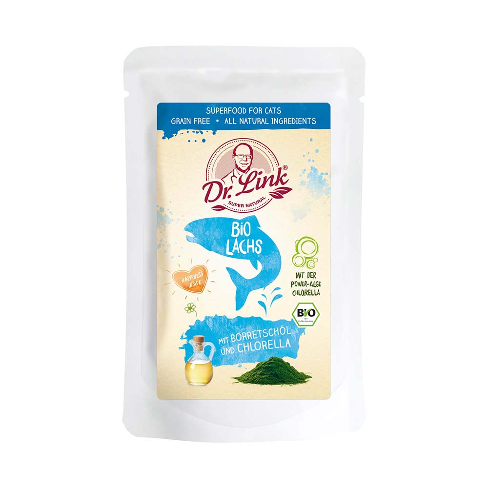 Dr. Link Super Natural Bio Lachs Nassfutter für Katzen _0