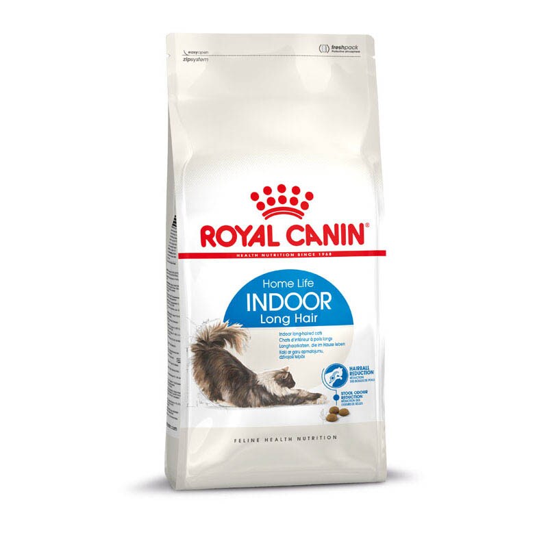 Royal Canin Indoor Longhair Trockenfutter für Wohnungskatzen mit langem Fell_1