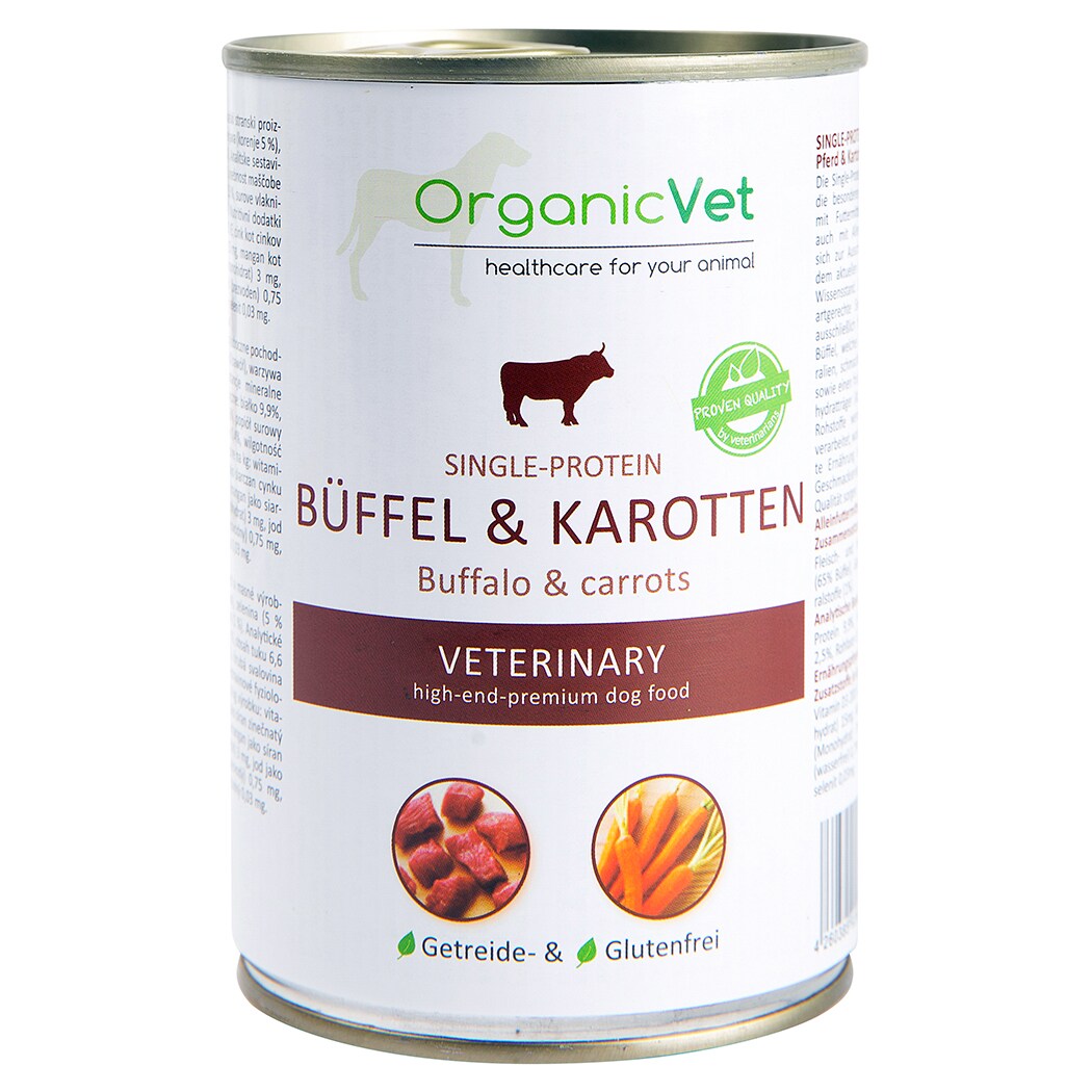 OrganicVet Single-Protein Büffel Nassfutter für Hunde_0