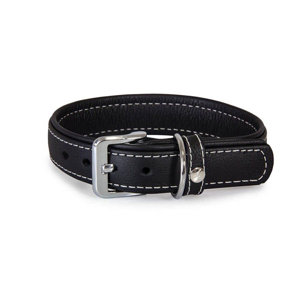 Das Lederband Barcelona Halsband Black _0