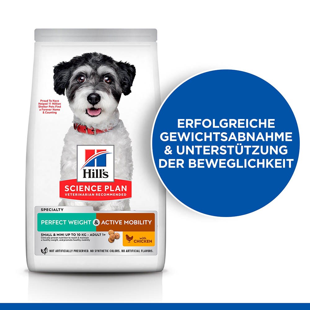 Hills Science Plan Perfect Weight + Active Mobility Hundefutter Small & Mini Adult_4