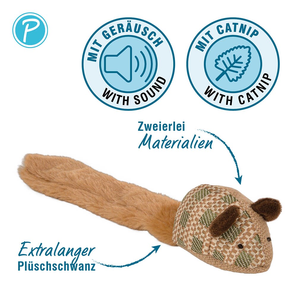 Petlando Katzenspielzeug Raschelmaus_1