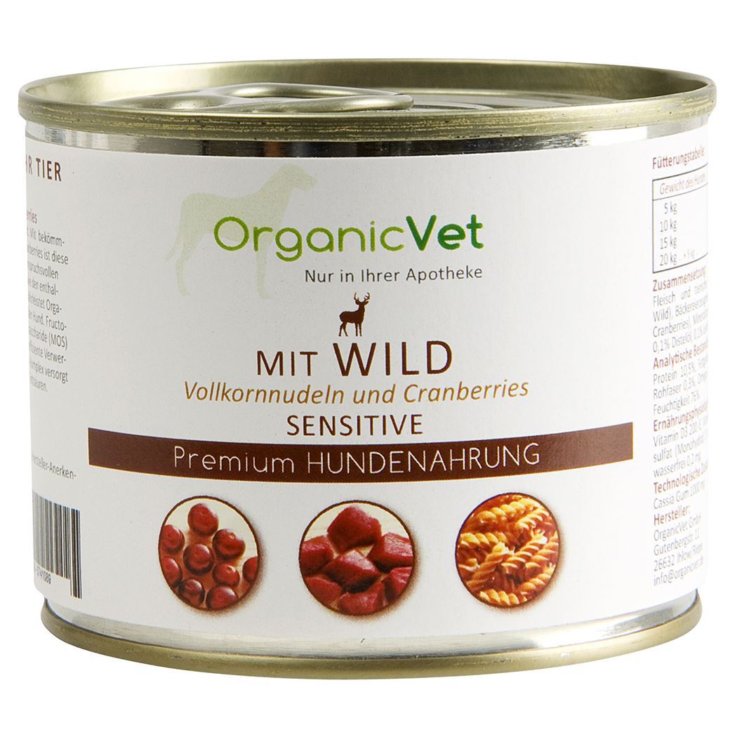 OrganicVet Sensitive Wild Nassfutter für Hunde_0