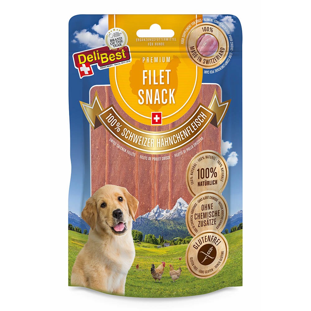 DeliBest Premium Filet Snack aus 100% Schweizer Hähnchenfleisch_0