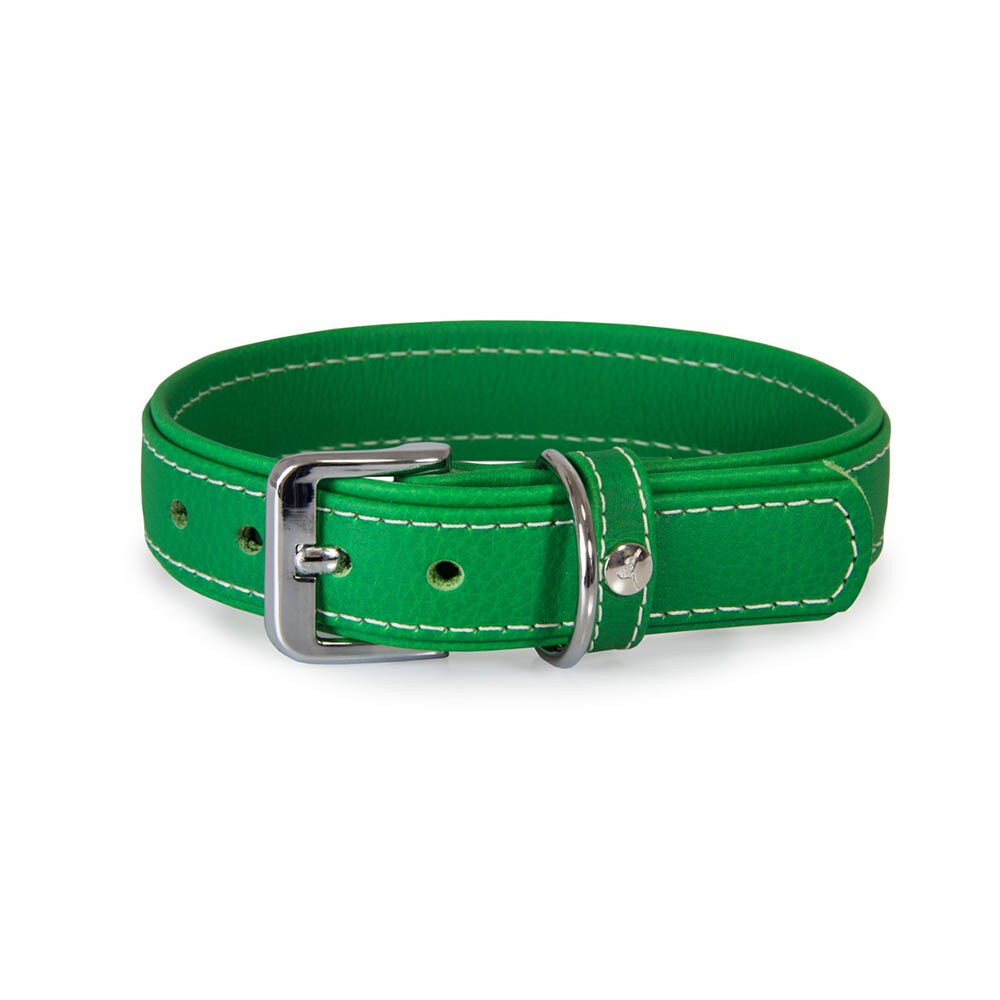 Das Lederband Barcelona Halsband Summer-Green_0