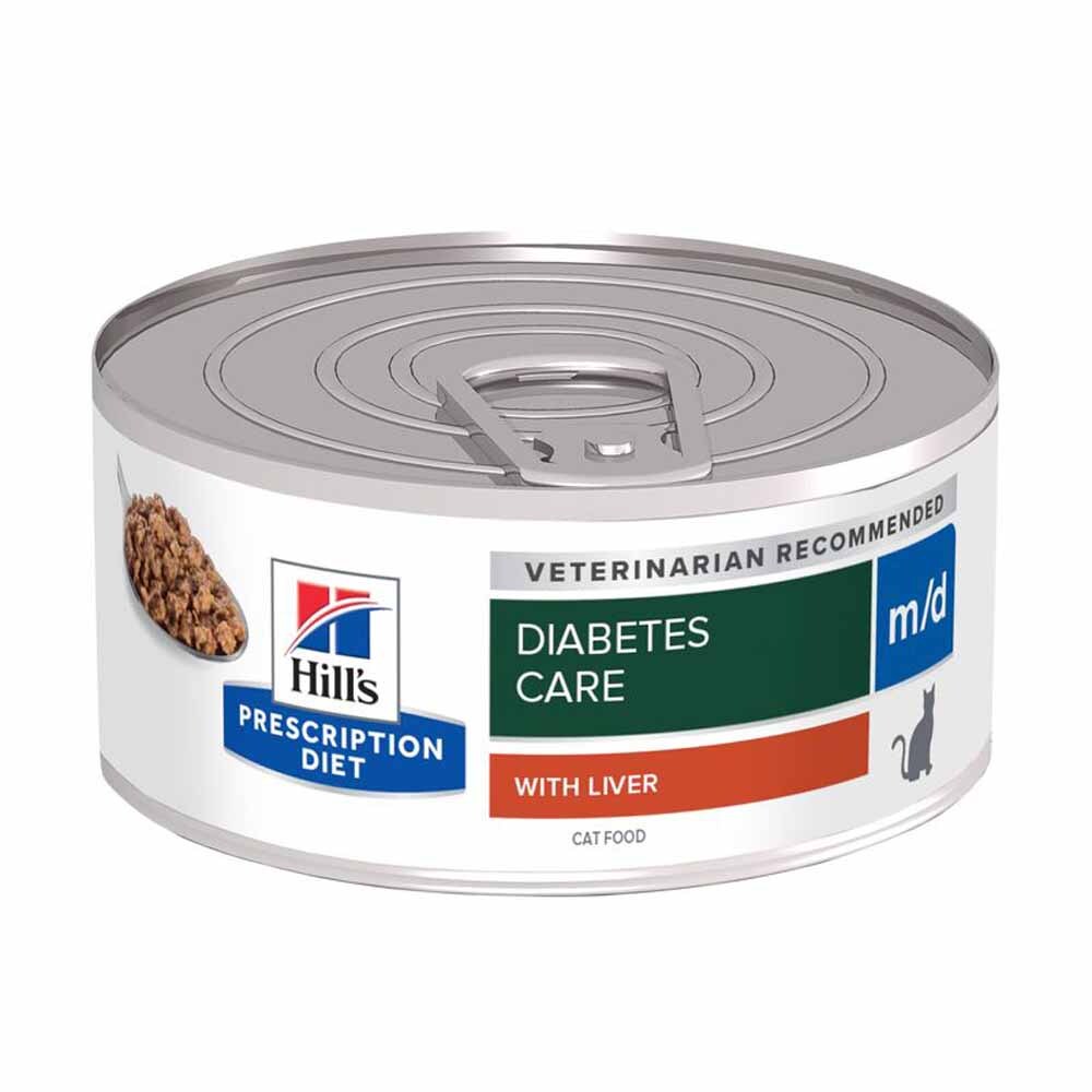 Hills Prescription Diet m/d feingehackt mit Leber Dose Katze_0
