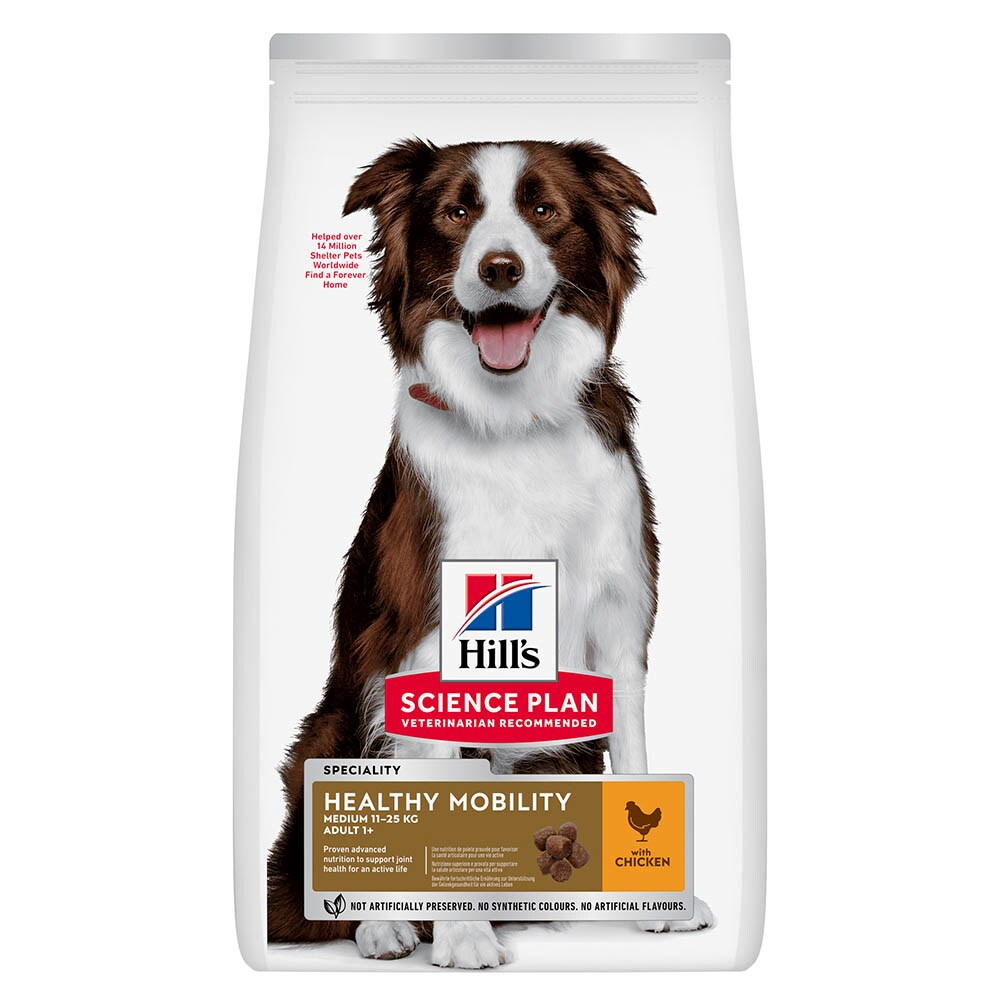 Hills Science Plan Adult Healthy Mobility Medium mit Huhn Trockenfutter für Hunde_0