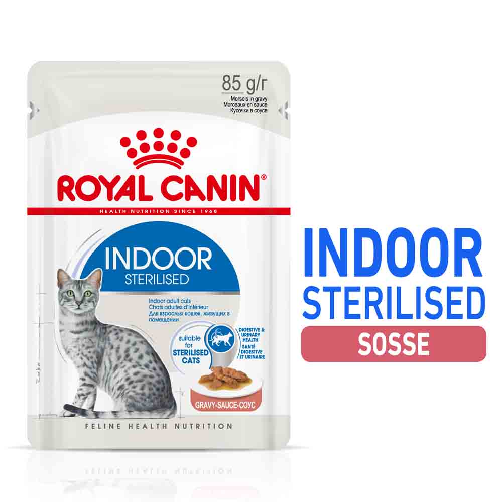Royal Canin Indoor Sterilised in Soße Nassfutter für Wohnungskatzen_0