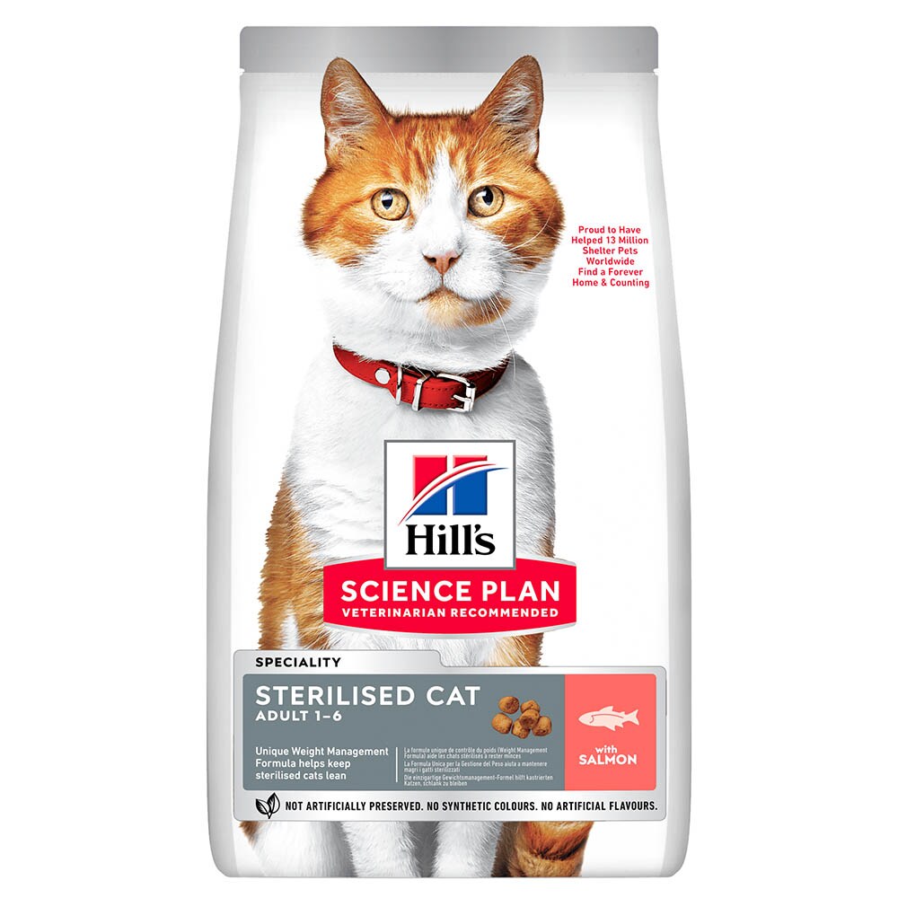 Hills Science Plan Sterilised mit Lachs Trockenfutter für Katzen_0