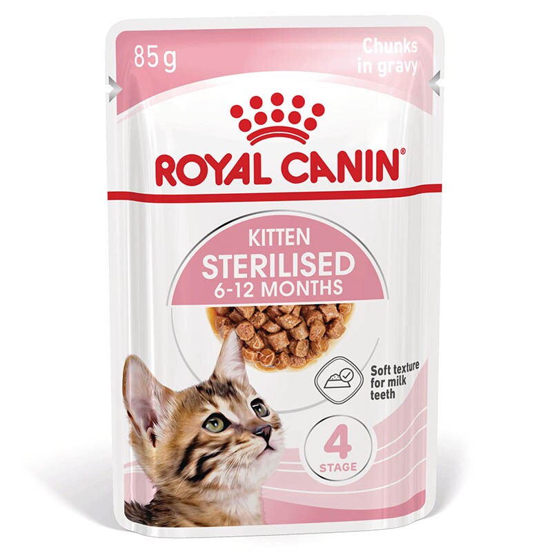 Royal Canin Kitten Sterilised Nassnahrung in Soße für kastrierte Kätzchen_0