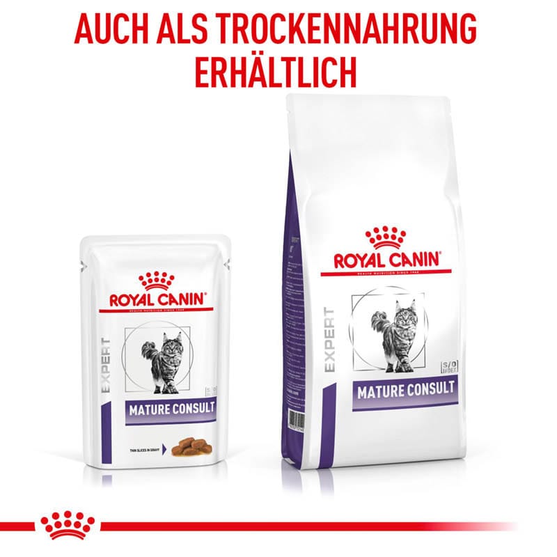 Royal Canin Expert Mature Consult Feine Stückchen in Soße Nassfutter für Katzen_5