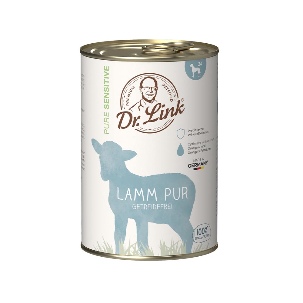Dr. Link Pure Sensitive Lamm pur Nassfutter für Hunde_0