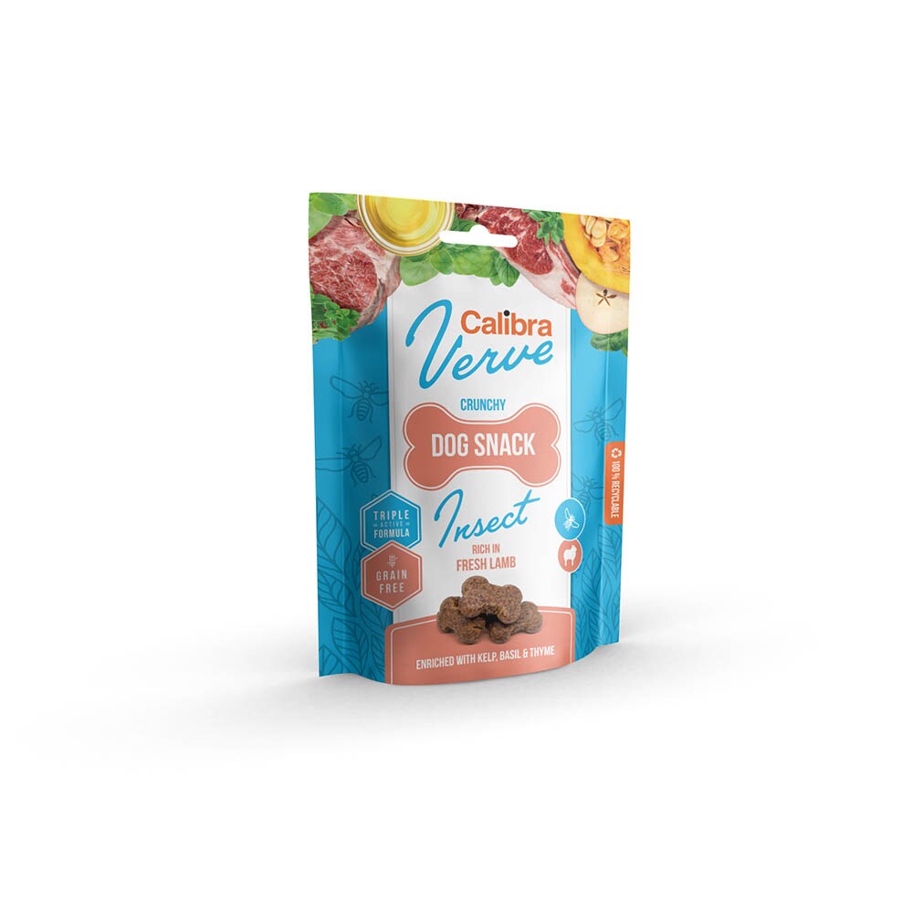 Calibra Dog Verve Crunchy Snack Insect and Fresh Lamb_0