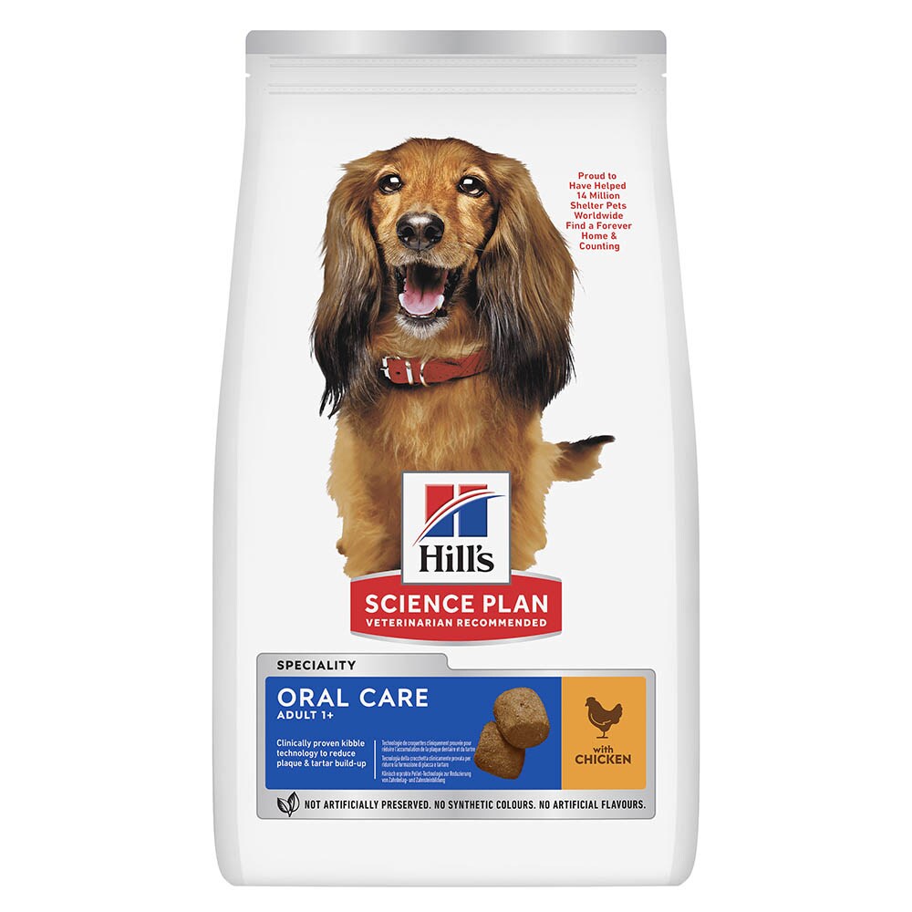 Hills Science Plan Adult Oral Care Medium Huhn Trockenfutter für Hunde_0