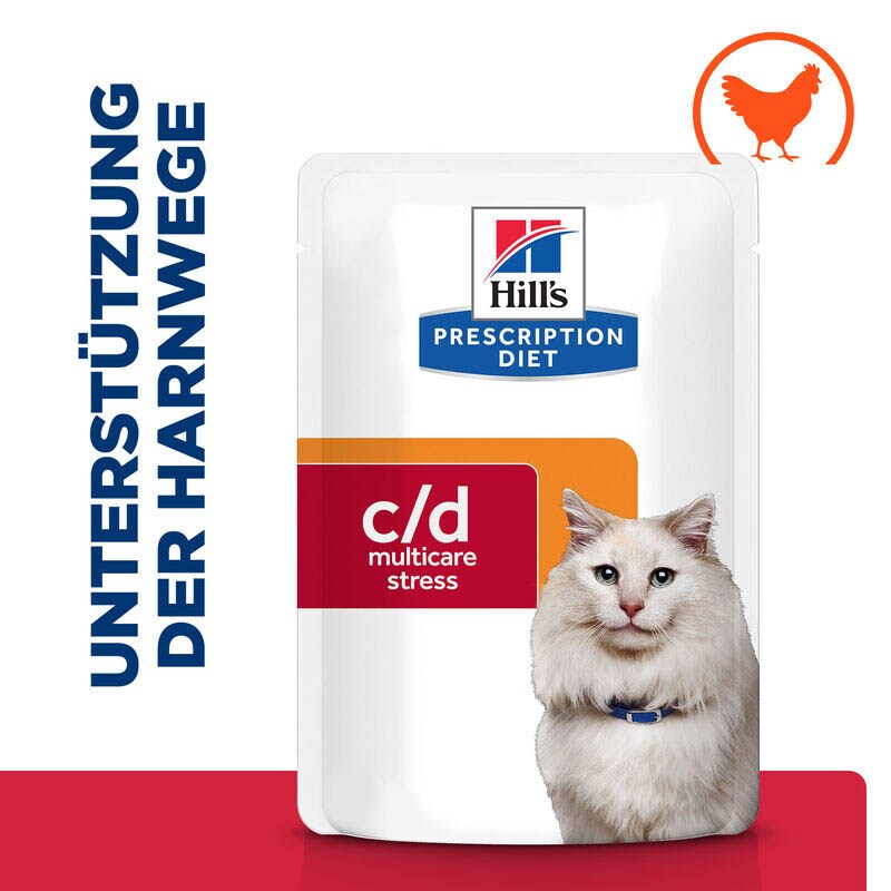 Hills Prescription Diet c/d Multicare Stress Huhn Frischebeutel Katze_1