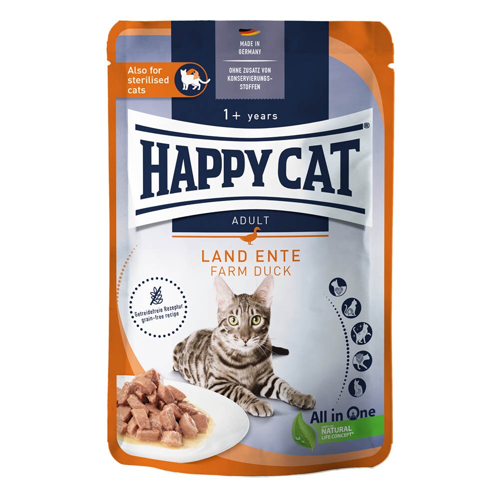 Happy Cat Culinary Meat in Sauce Land Ente Pouch_0