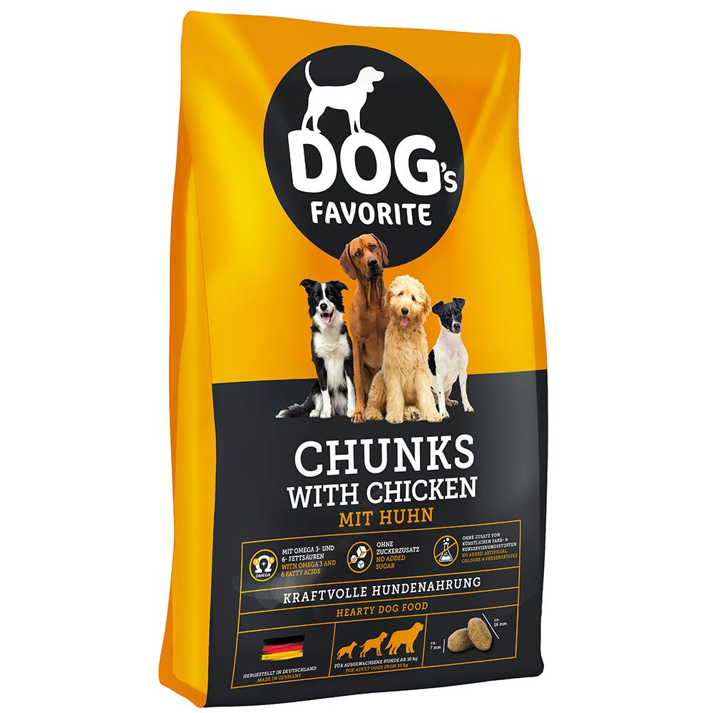 Happy Dog Dog's Favorite Chunks mit Huhn_0