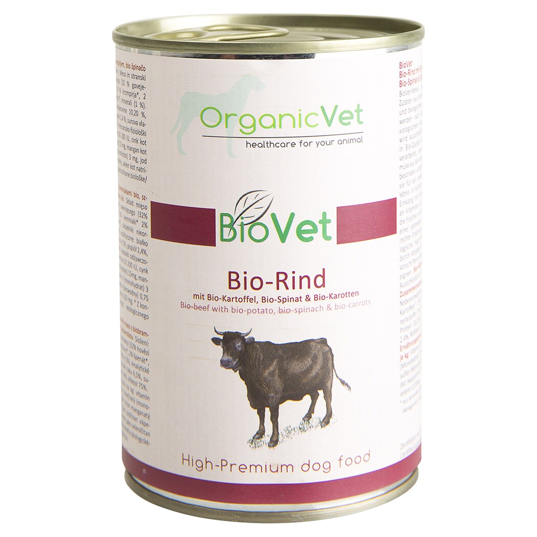 OrganicVet BioVet Rind Nassfutter für Hunde_0