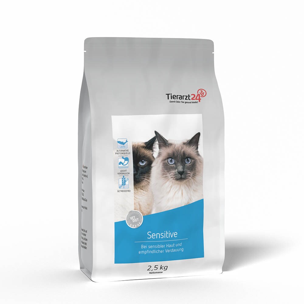 Tierarzt24 Vet Diet Sensitive Trockenfutter für Katzen_1