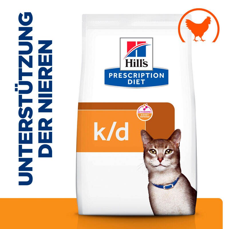 Hills Prescription Diet k/d Kidney Care Huhn Trockenfutter für Katzen_1