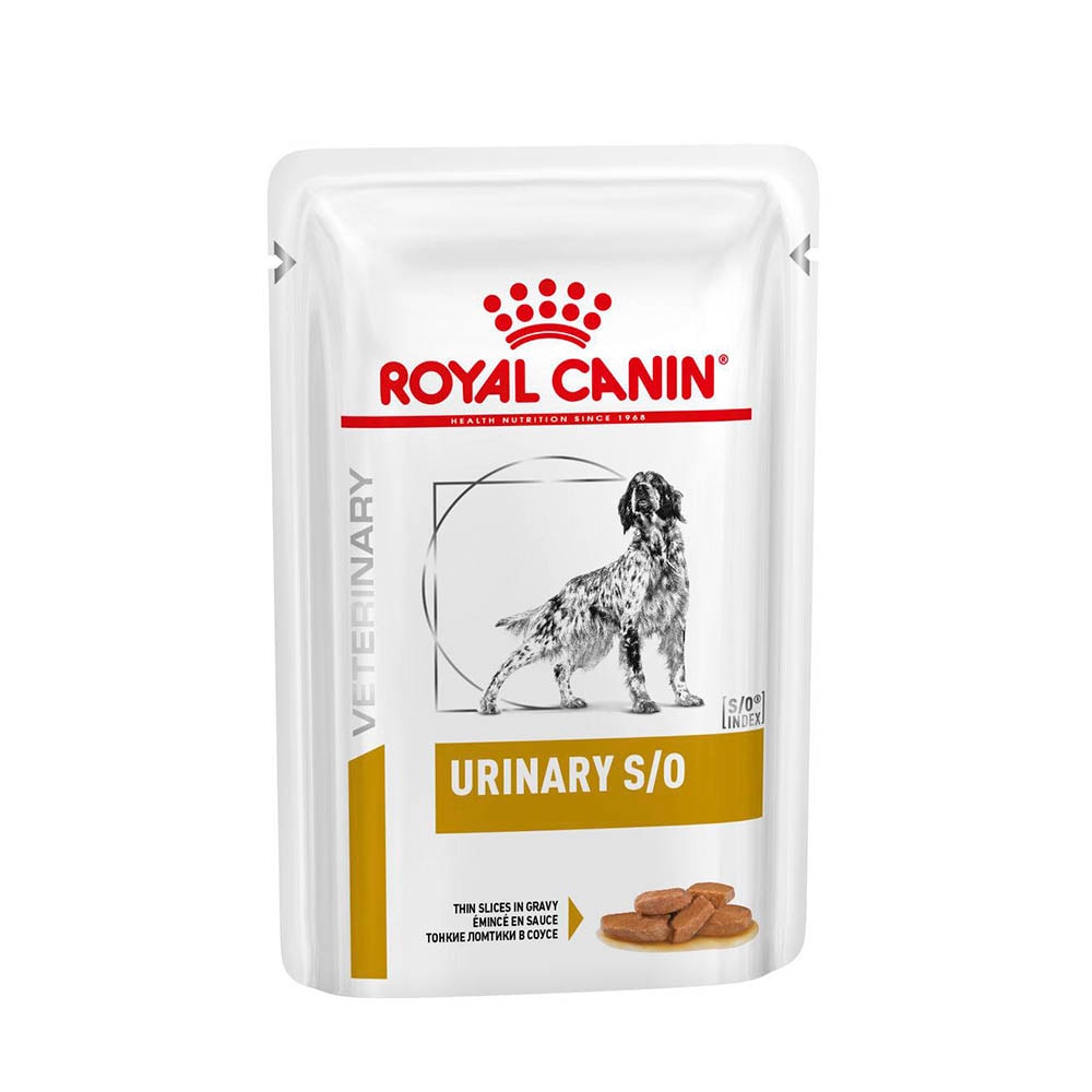 Royal Canin Veterinary Urinary S/O Feine Stückchen in Soße Nassfutter für Hunde_0