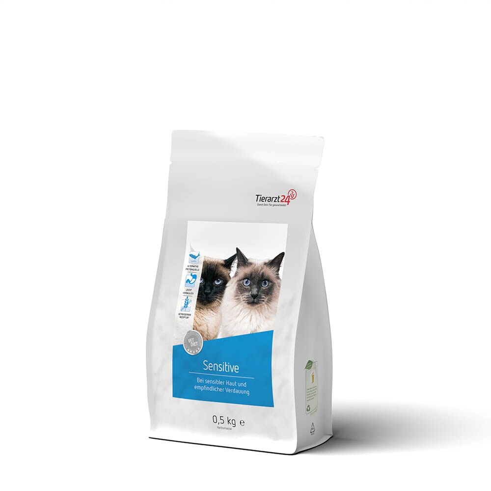 Tierarzt24 Vet Diet Sensitive Trockenfutter für Katzen_0