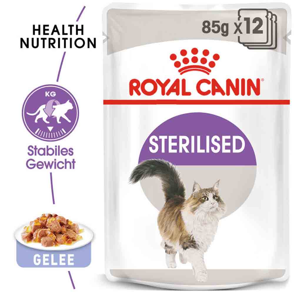 Royal Canin Sterilised Nassfutter in Gelee für kastrierte Katzen_0