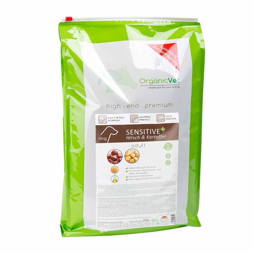 OrganicVet Sensitive Hirsch Trockenfutter für Hunde_1