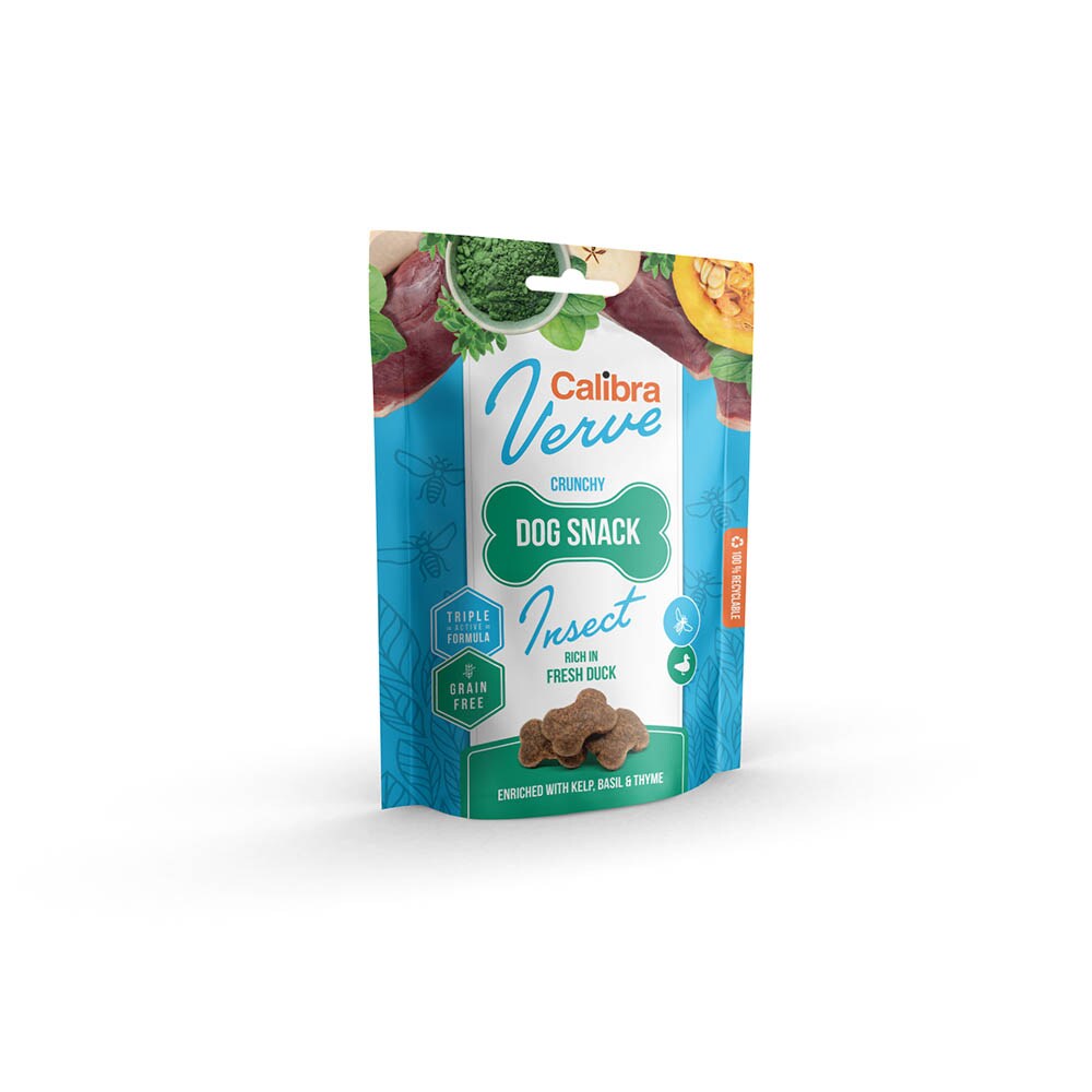 Calibra Dog Verve Crunchy Snack Insect and Fresh Duck_0