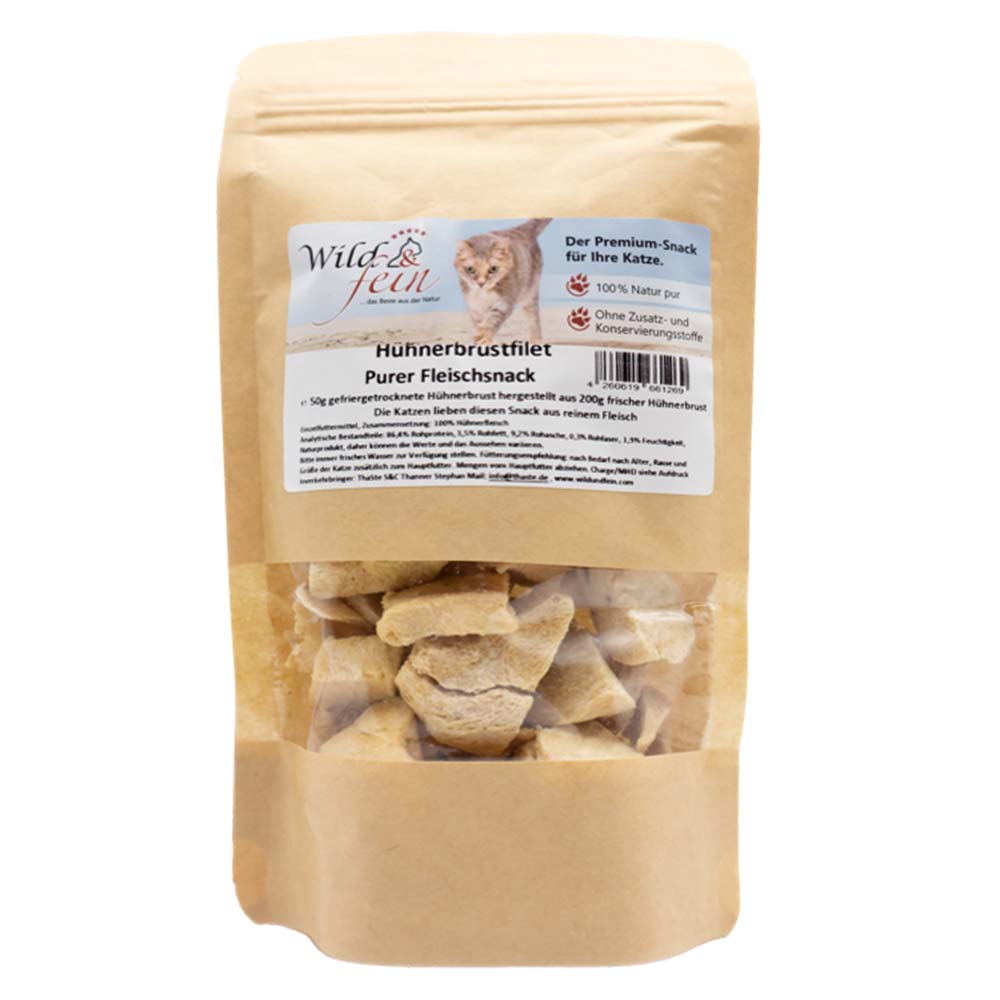 Wild und Fein Hühnchenbrustfilet purer Fleischsnack_0