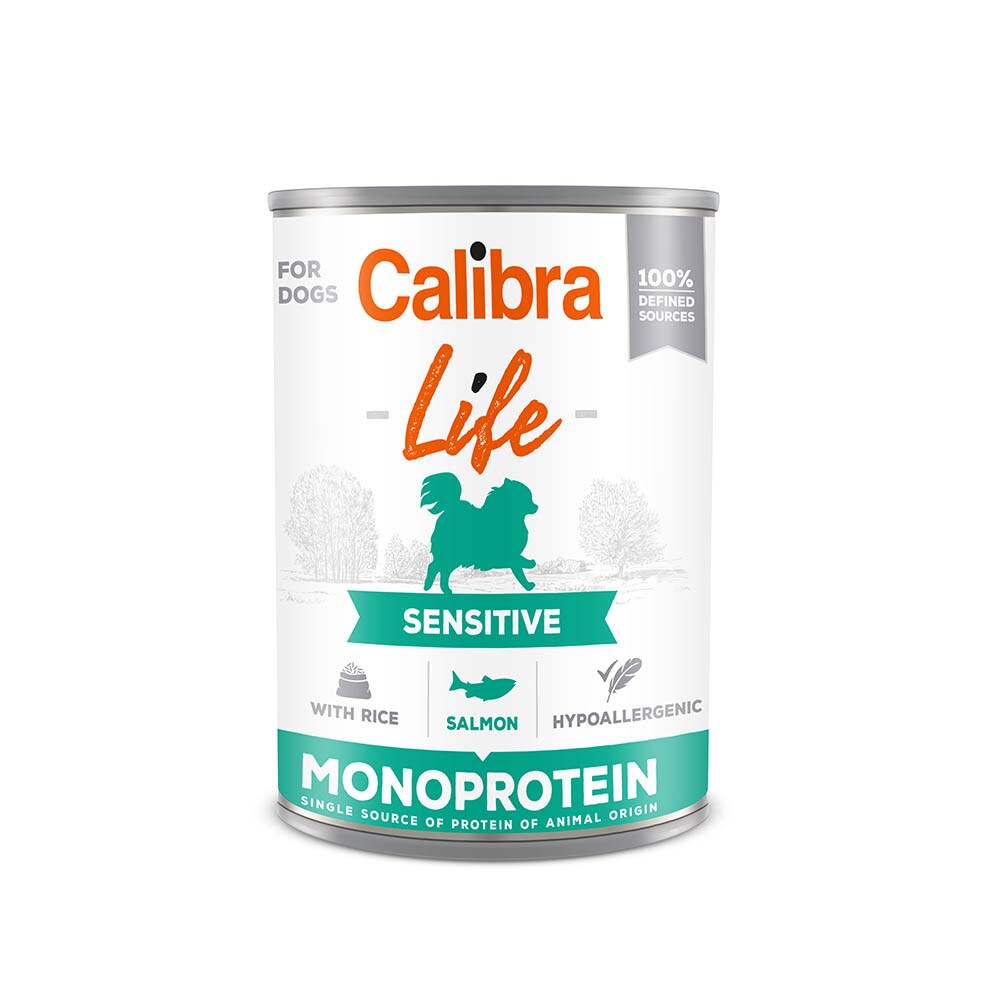 Calibra Dog Life can Sensitive Salmon with rice_0