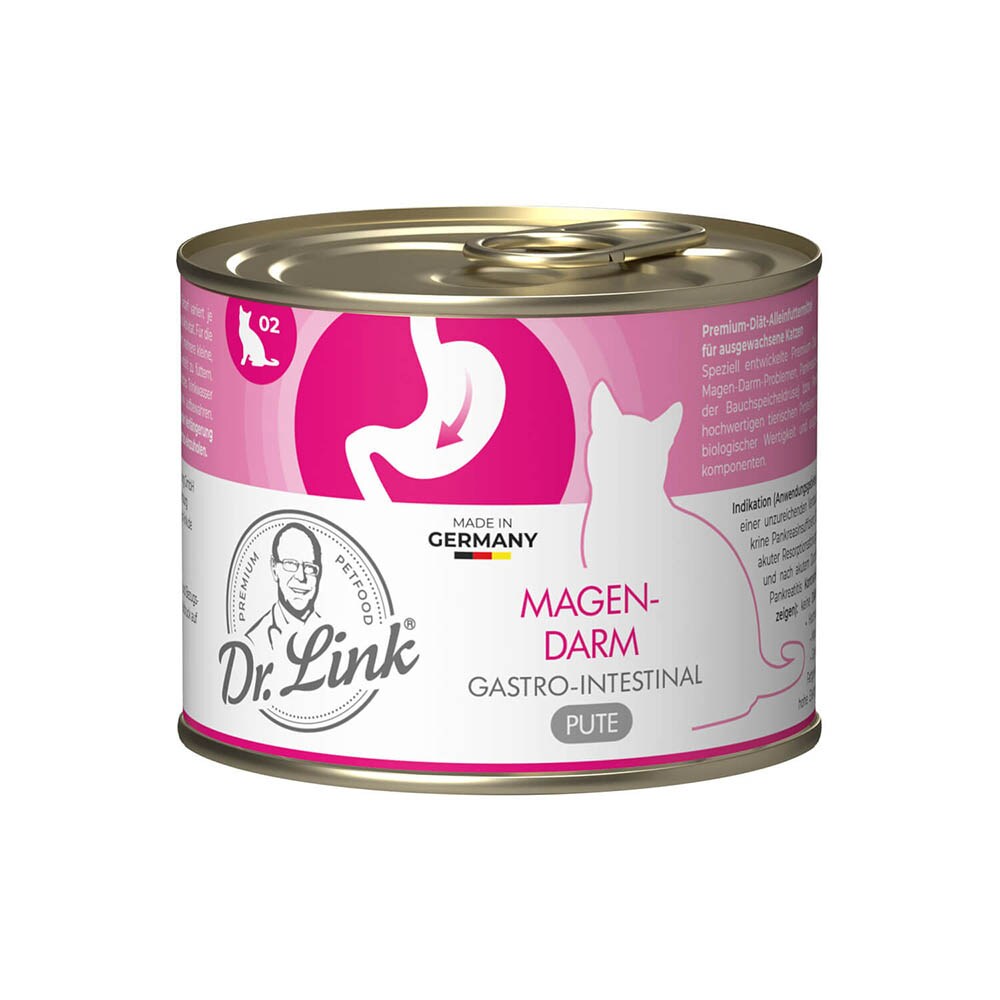 Dr. Link Spezial-Diät Magen-Darm Pute Nassfutter für Katzen_1