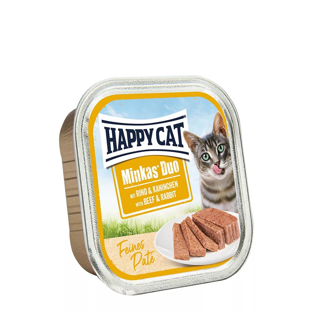 Happy Cat Minkas Duo Rind & Kaninchen Paté_0