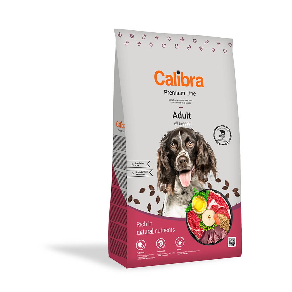 Calibra Premium Line Adult Rind Trockenfutter für Hunde_0