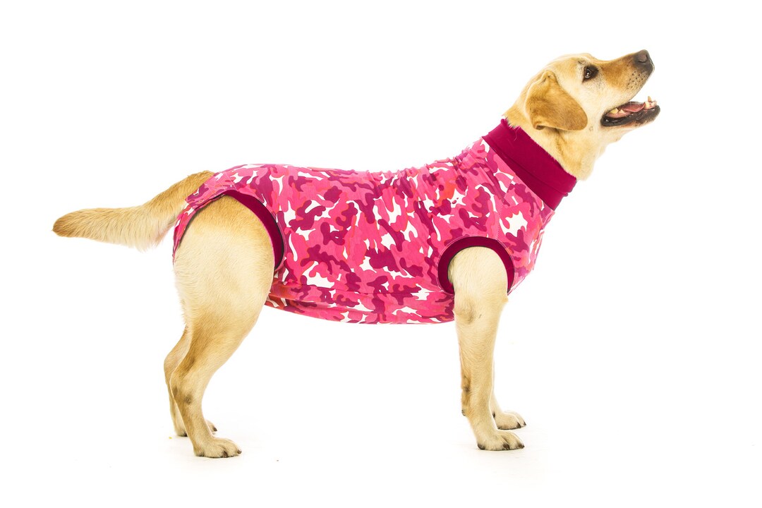 Suitical Recovery Shirt Hund Camouflage Pink_0