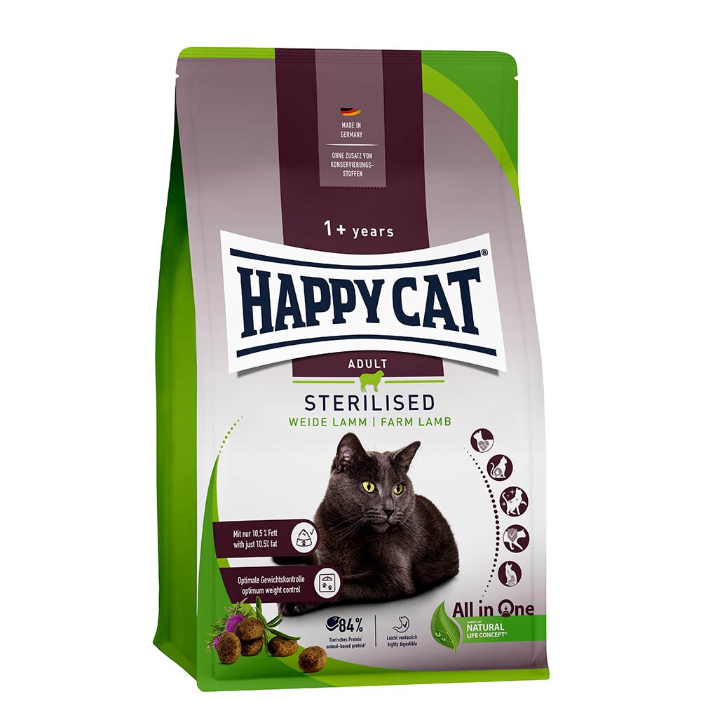 Happy Cat Sterilised Adult Weide Lamm_0