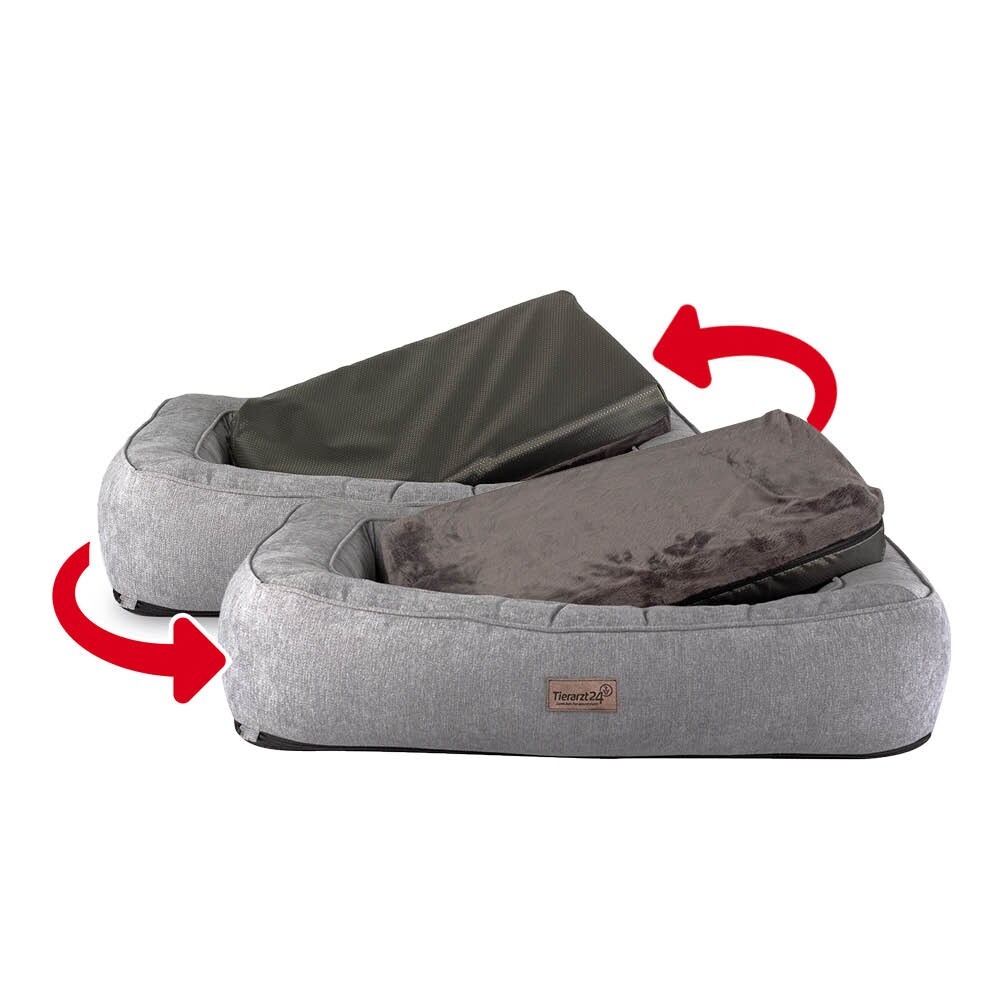 Tierarzt24 Hundebett Warm & Cool Daloa grau_1