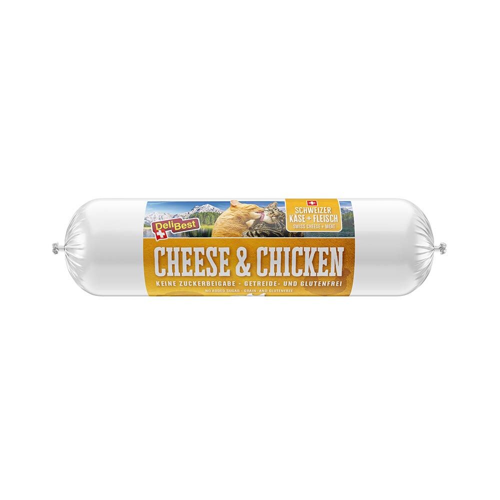 DeliBest Cheese & Chicken Wurst für Katzen_0