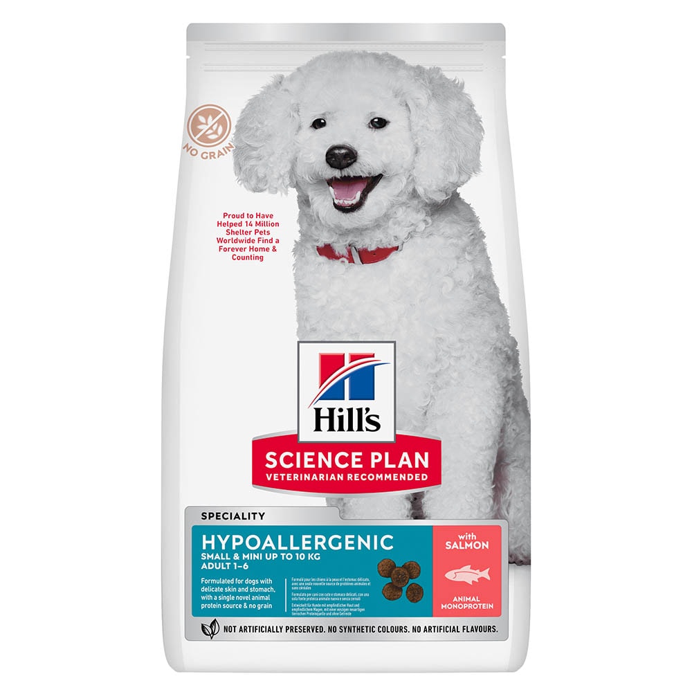 Hills Science Plan Hypoallergenic Small & Mini Adult Trockenfutter mit Lachs_0