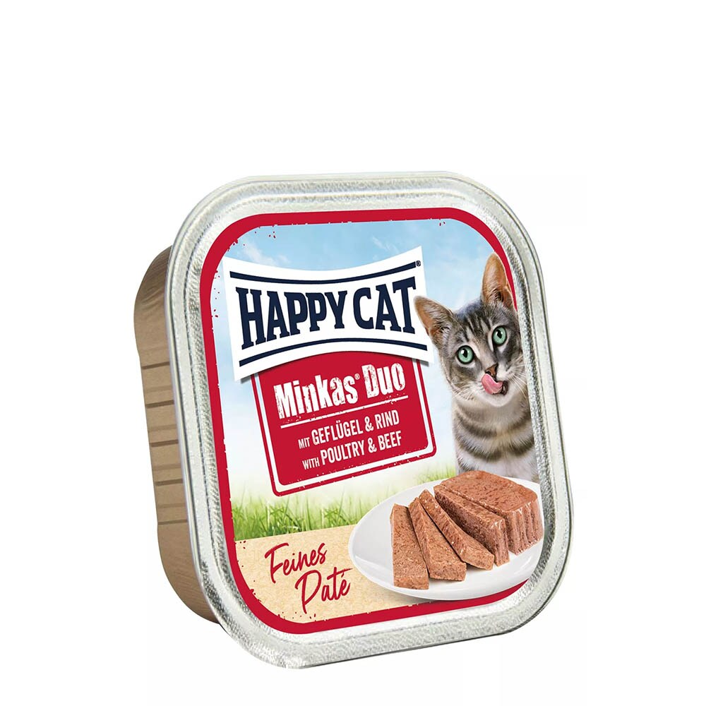 Happy Cat Minkas Duo Geflügel & Rind Paté_0