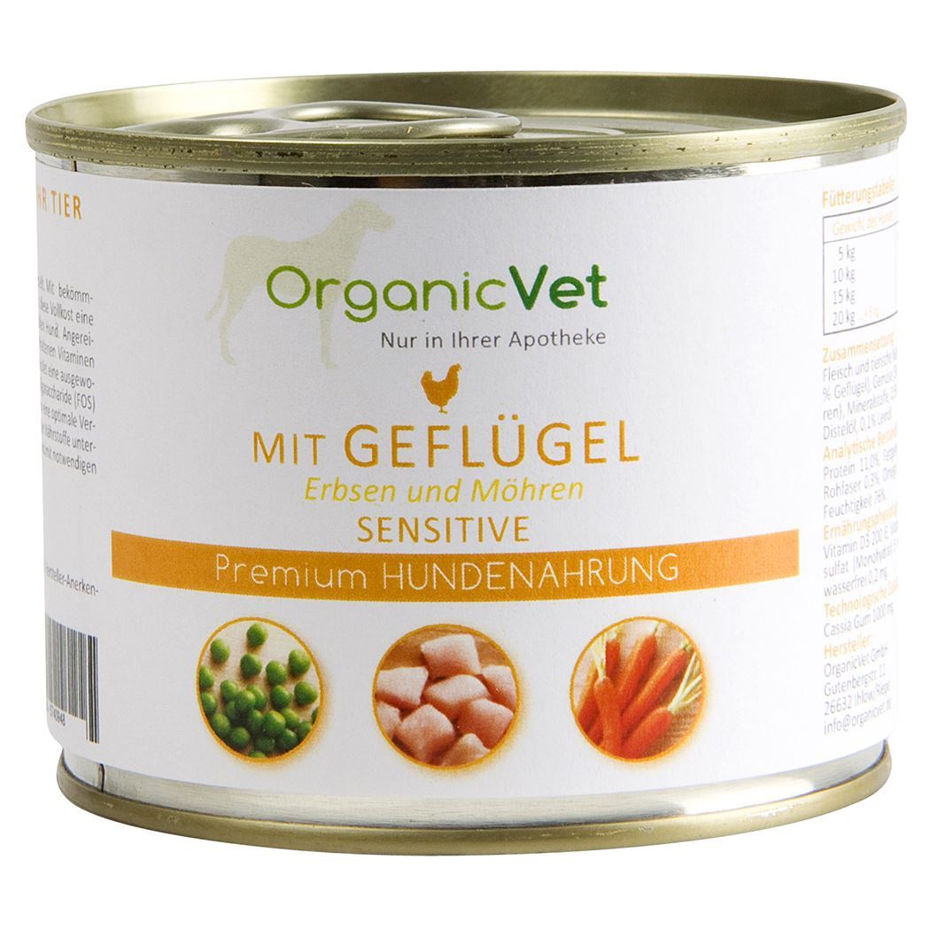 OrganicVet Sensitive Geflügel Nassfutter für Hunde_0