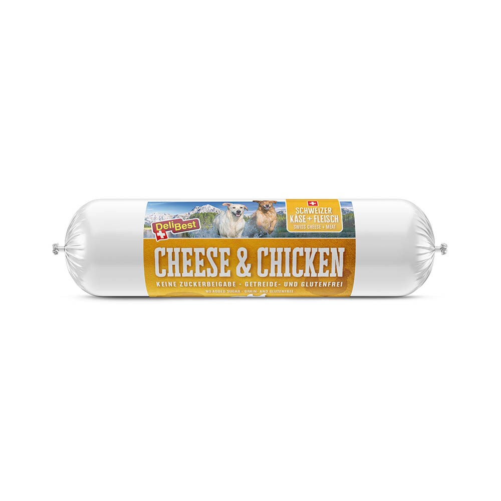 DeliBest Cheese & Chicken Wurst für Hunde_0