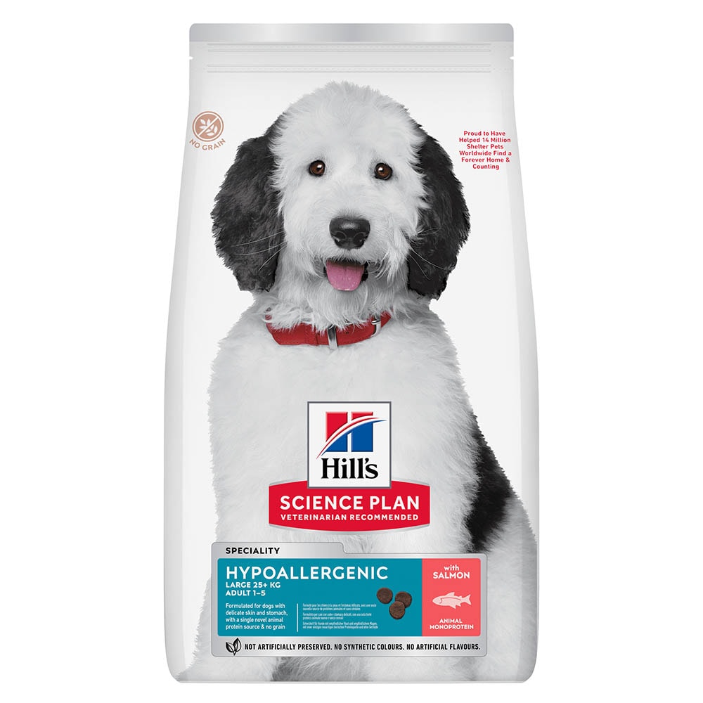 Hills Science Plan Hypoallergenic Large Breed Adult Trockenfutter mit Lachs_0
